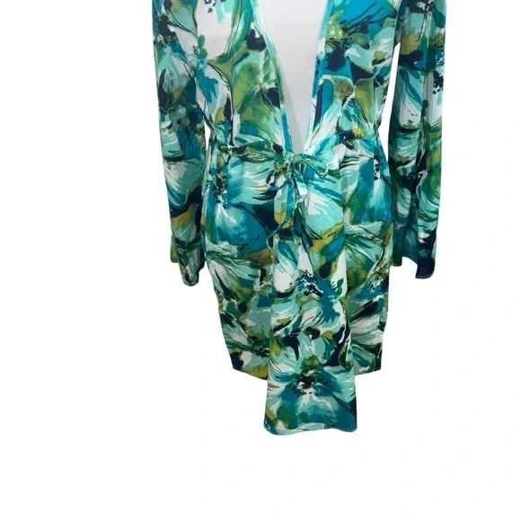 Islander Women's M Medium Beach Cover-Up Floral Lightweight Resort Cruise Wear - Picture 3 of 8